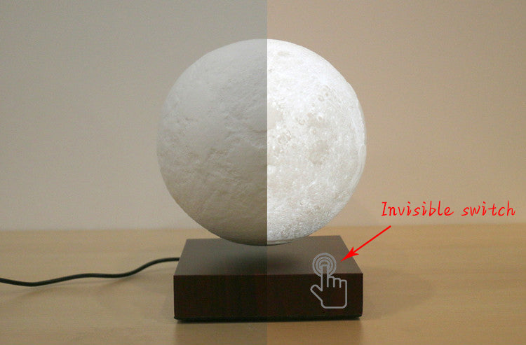 Levitating Moon Lamp – Magnetic Floating LED Night Light (18cm)