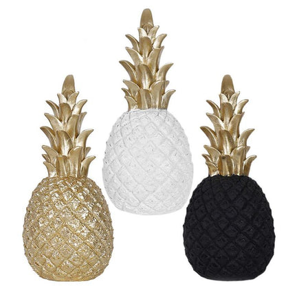 Gleaming Pineapple Resin Decor