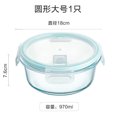 Premium Glass Meal Prep Containers — Airtight Lids Set