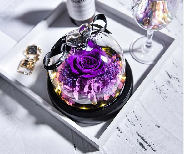 Preserved Rose Home Decor – Romantic Gift for Her