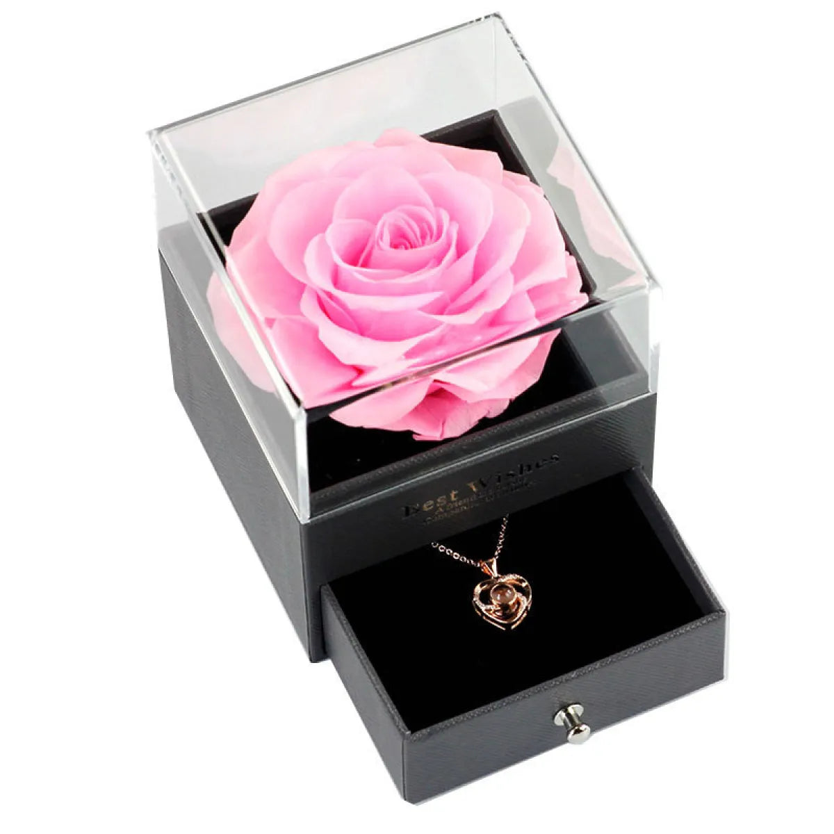 Eternal Rose Keepsake Necklace — Romantic Gift for Her