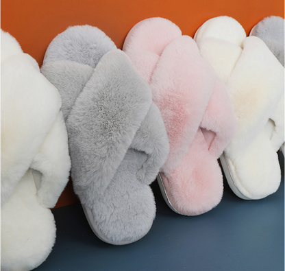 Warm Plush Home Slippers for Cozy Comfort