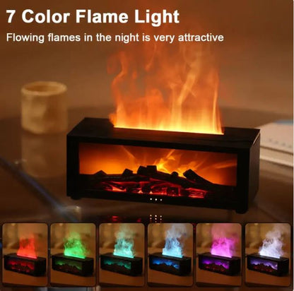 Flame Essential Oil Diffuser – Cozy Home Decor & Relaxing Ambiance for Living Room