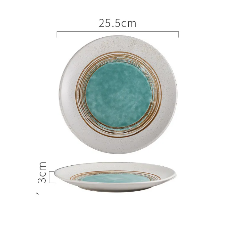 Artisan Ceramic Steak Plate – Aesthetic Home Dining Decor for a Stylish Table Setting