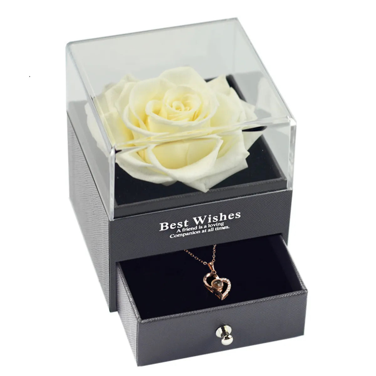Eternal Rose Keepsake Necklace — Romantic Gift for Her