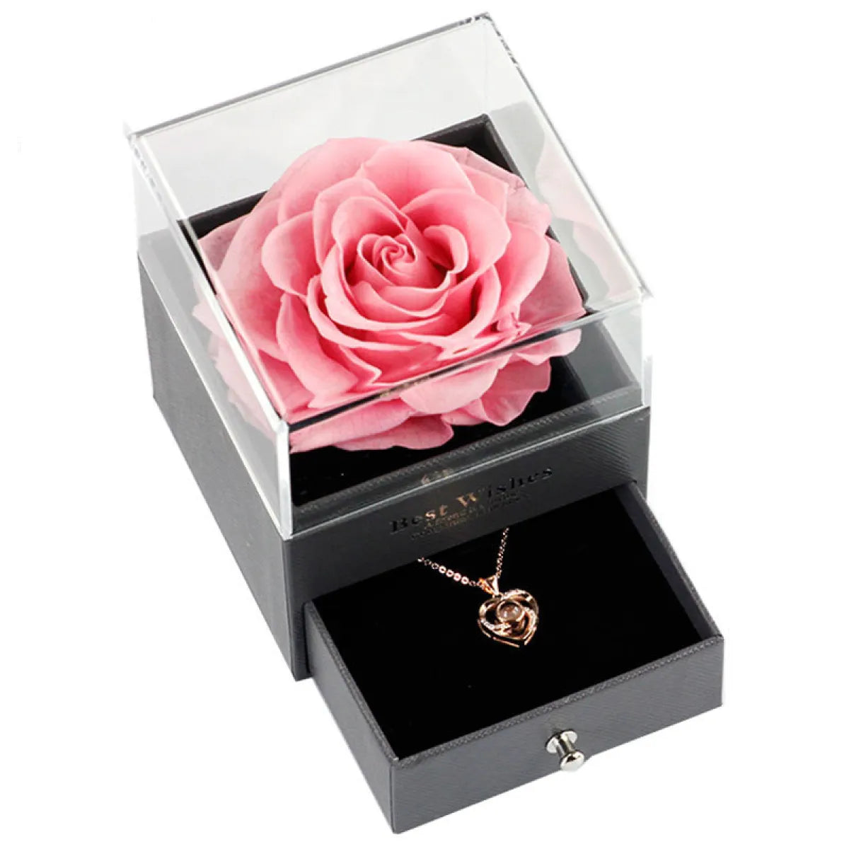 Eternal Rose Keepsake Necklace — Romantic Gift for Her