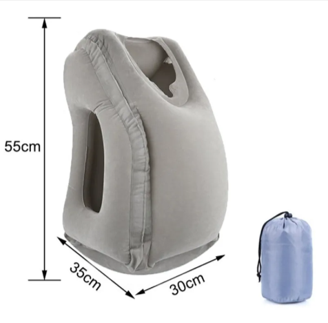 TravelEase Inflatable Neck Pillow — Compact Travel Comfort