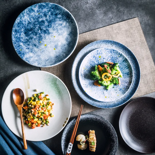 Artisan Ceramic Steak Plate – Aesthetic Home Dining Decor for a Stylish Table Setting