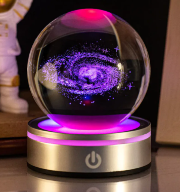 Enchanted Glow Crystal Ball Decor