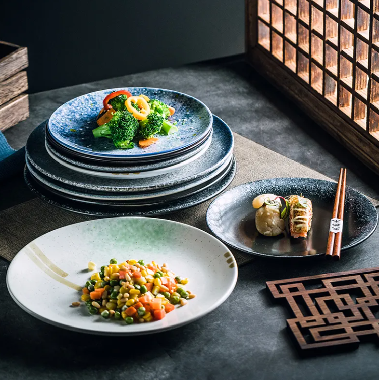 Artisan Ceramic Steak Plate – Aesthetic Home Dining Decor for a Stylish Table Setting