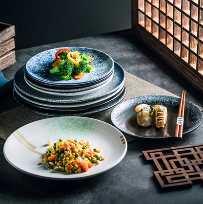 Artisan Ceramic Steak Plate – Aesthetic Home Dining Decor for a Stylish Table Setting