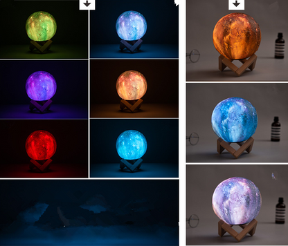 Galactic Night Light 3D Lamp