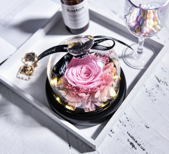 Preserved Rose Home Decor – Romantic Gift for Her