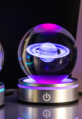 Enchanted Glow Crystal Ball Decor