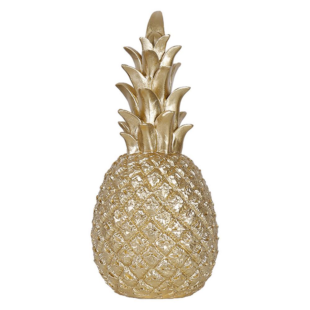 Gleaming Pineapple Resin Decor