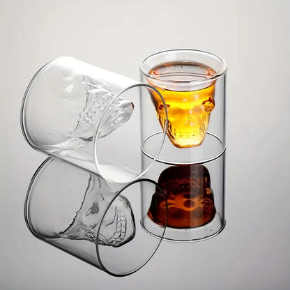 Personalized Skull Wine and Beer Glasses for Bar Decor