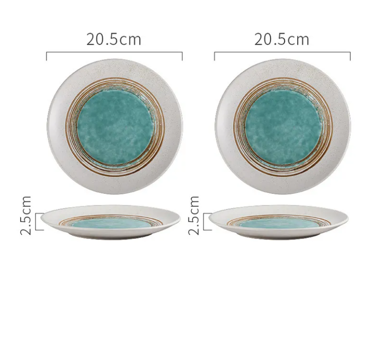 Artisan Ceramic Steak Plate – Aesthetic Home Dining Decor for a Stylish Table Setting