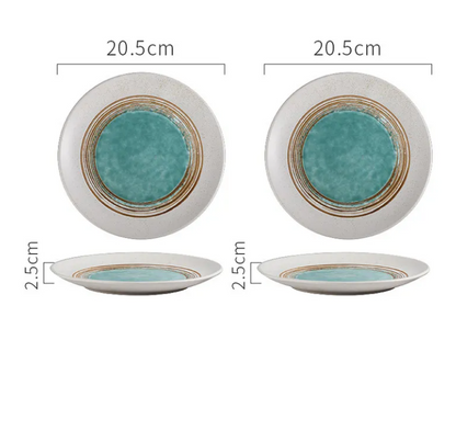 Artisan Ceramic Steak Plate – Aesthetic Home Dining Decor for a Stylish Table Setting