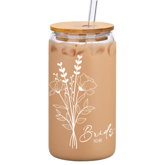 Bride to Be Glass Cup – Engagement & Bridal Shower Gift