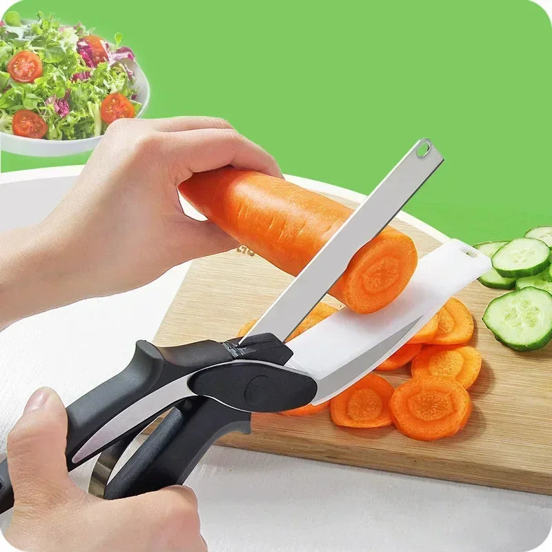 Kitchen Food Scissors with Cutting Board