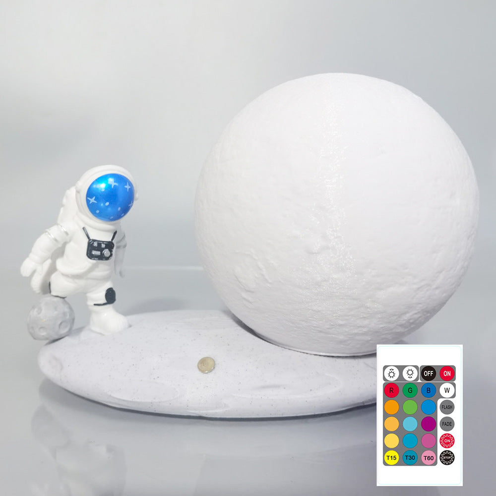 Moon Lamp Astronaut Creative Rotating Starry Light