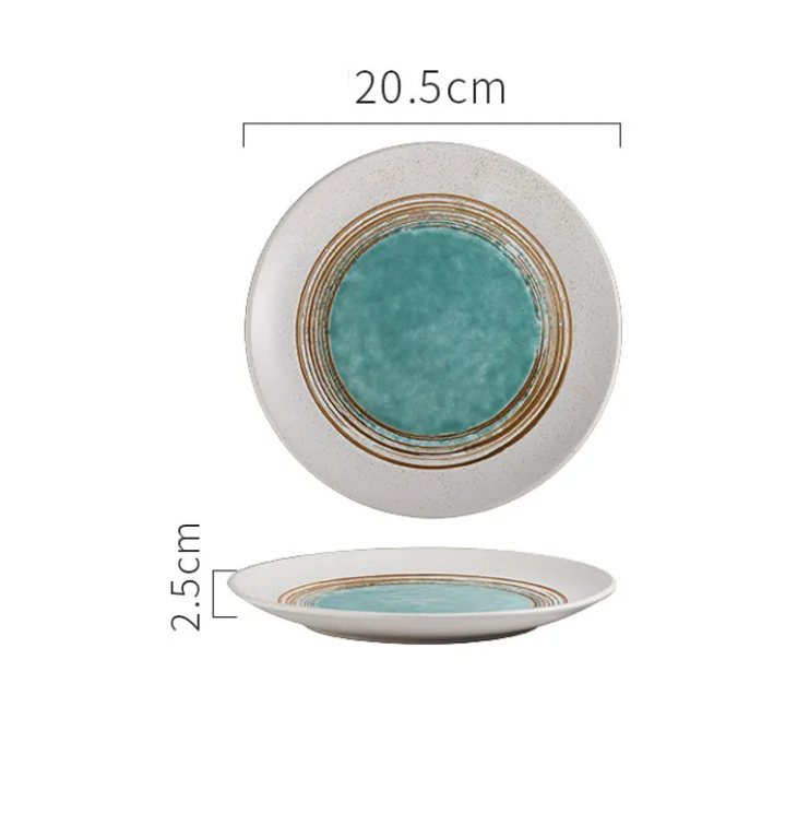 Artisan Ceramic Steak Plate – Aesthetic Home Dining Decor for a Stylish Table Setting
