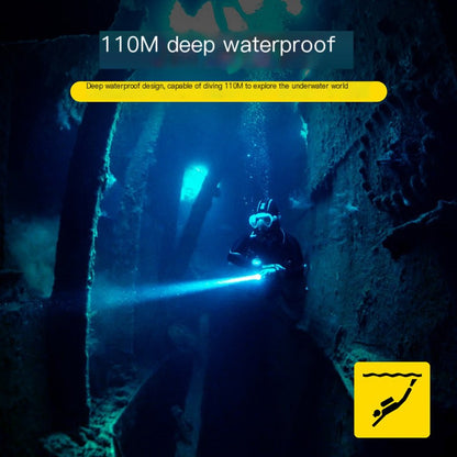 High-Power P50 Underwater Diving Flashlight