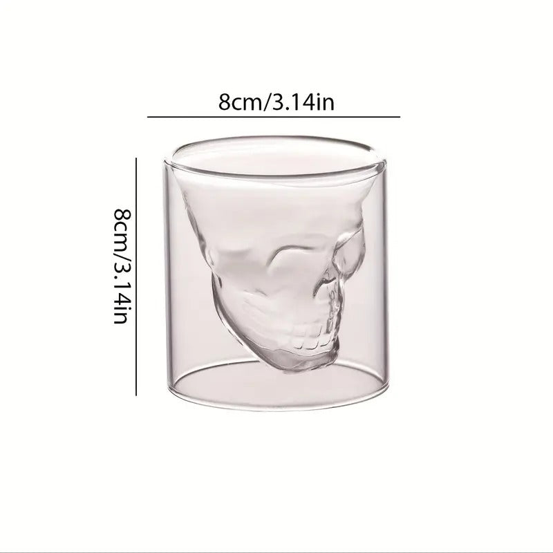 Personalized Skull Wine and Beer Glasses for Bar Decor