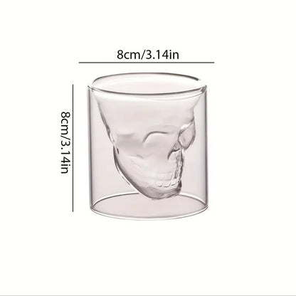 Personalized Skull Wine and Beer Glasses for Bar Decor
