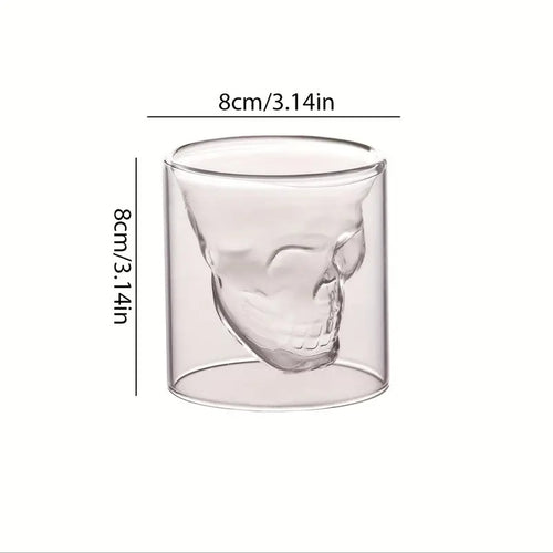Personalized Skull Wine and Beer Glasses for Bar Decor