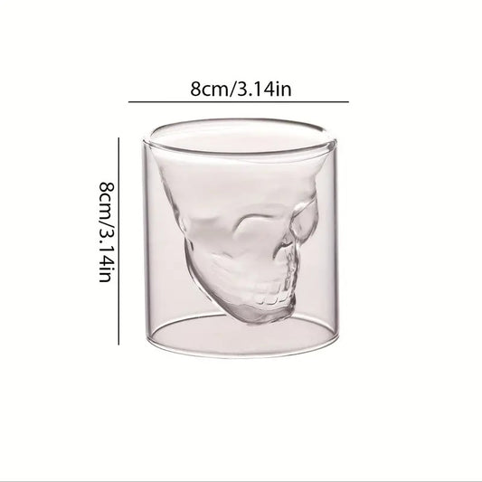 Personalized Skull Wine and Beer Glasses for Bar Decor