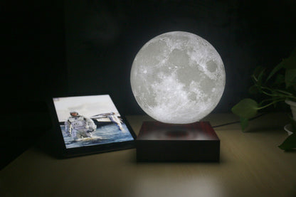 Levitating Moon Lamp – Magnetic Floating LED Night Light (18cm)