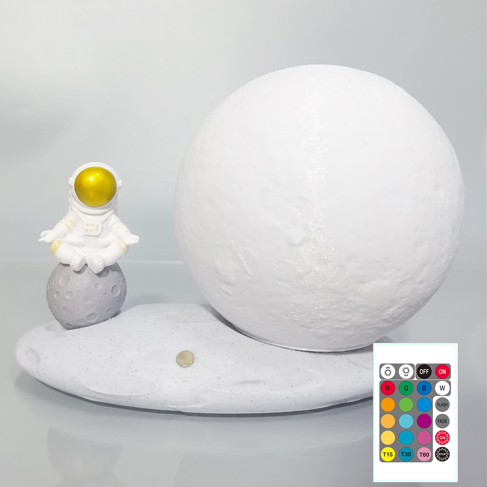 Moon Lamp Astronaut Creative Rotating Starry Light