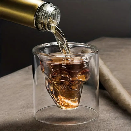 Personalized Skull Wine and Beer Glasses for Bar Decor