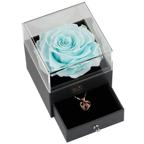 Eternal Rose Keepsake Necklace — Romantic Gift for Her
