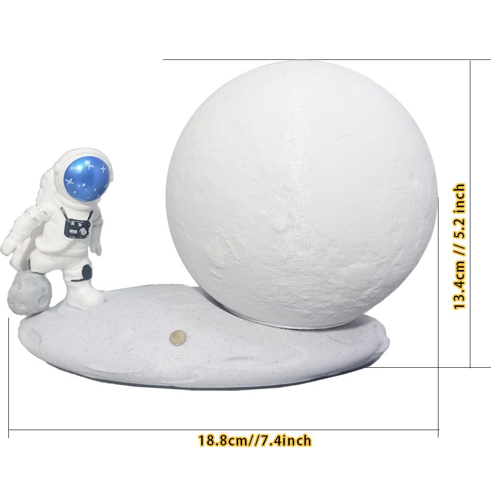 Moon Lamp Astronaut Creative Rotating Starry Light
