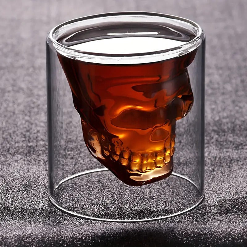 Personalized Skull Wine and Beer Glasses for Bar Decor