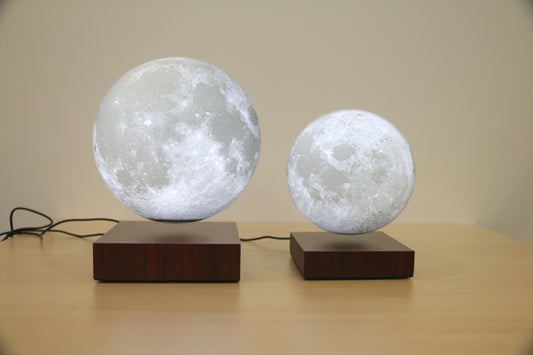 Levitating Moon Lamp – Magnetic Floating LED Night Light (18cm)