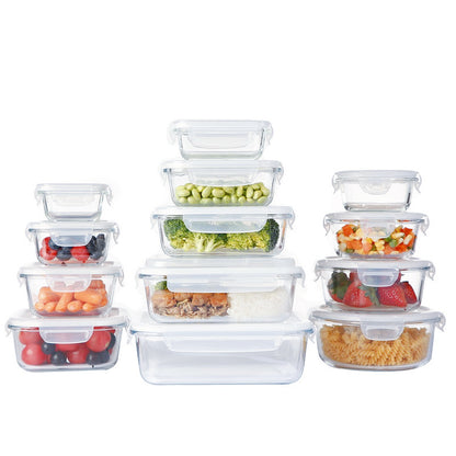 Premium Glass Meal Prep Containers — Airtight Lids Set