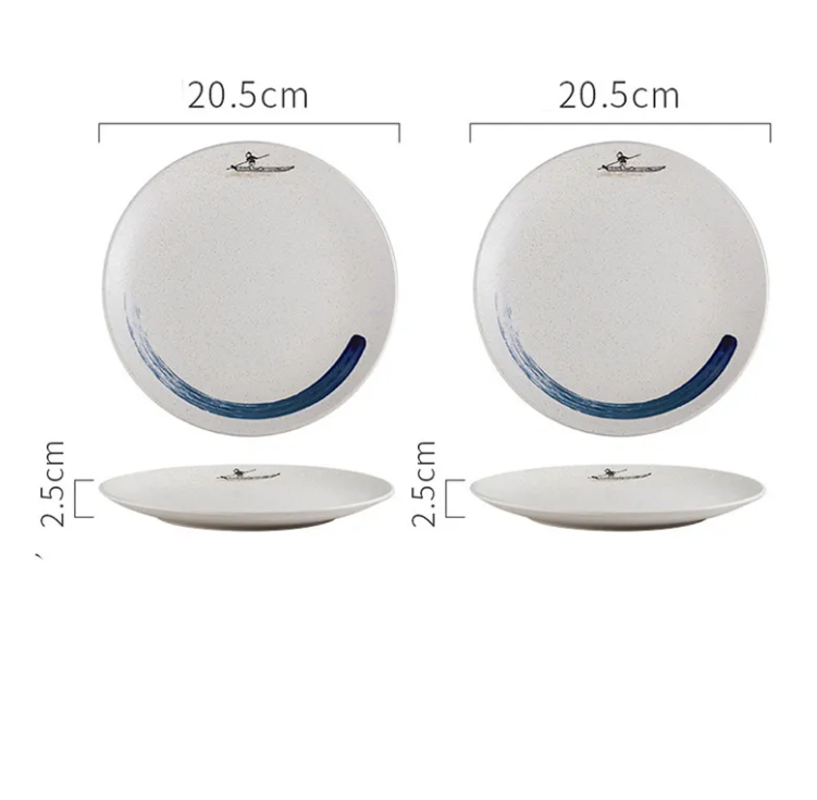 Artisan Ceramic Steak Plate – Aesthetic Home Dining Decor for a Stylish Table Setting