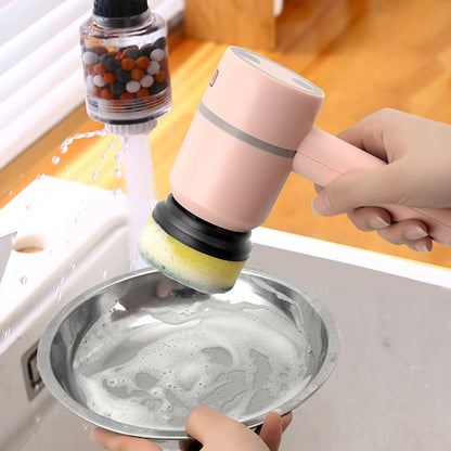 Electric Cleaning Brush with 3 Brush Heads