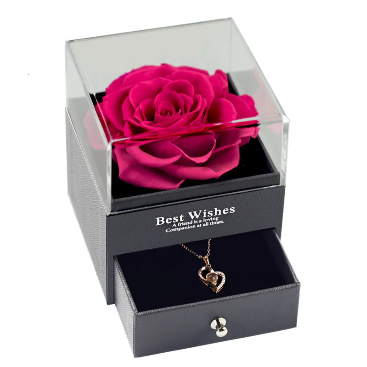Eternal Rose Keepsake Necklace — Romantic Gift for Her