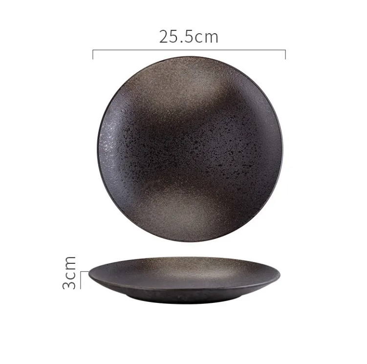 Artisan Ceramic Steak Plate – Aesthetic Home Dining Decor for a Stylish Table Setting