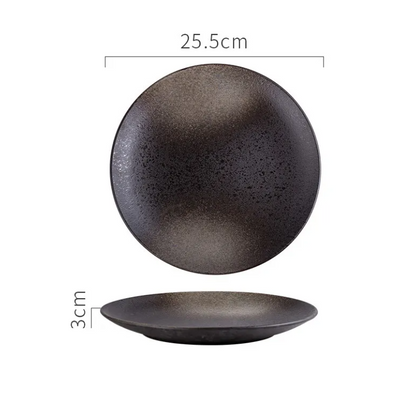 Artisan Ceramic Steak Plate – Aesthetic Home Dining Decor for a Stylish Table Setting