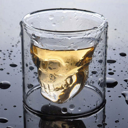 Personalized Skull Wine and Beer Glasses for Bar Decor