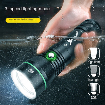 High-Power P50 Underwater Diving Flashlight