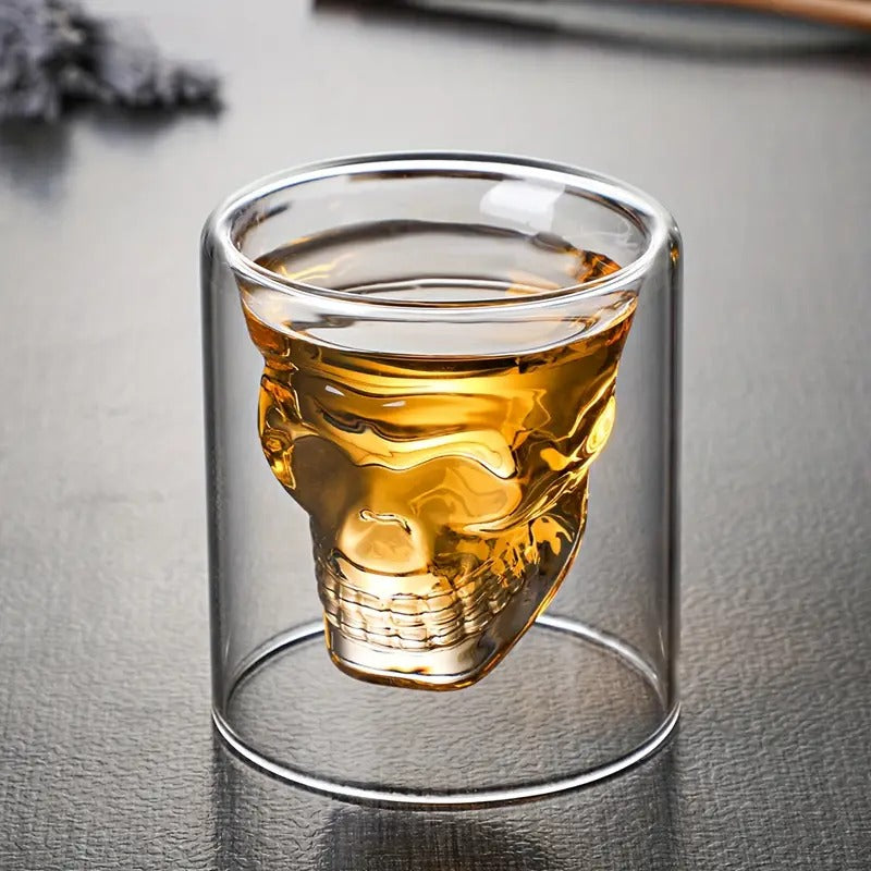 Personalized Skull Wine and Beer Glasses for Bar Decor