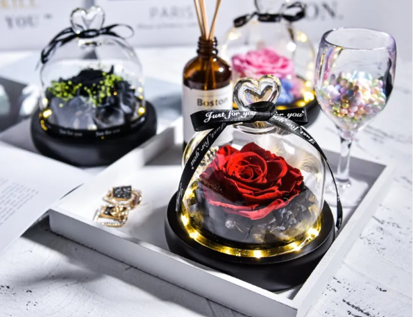 Preserved Rose Home Decor – Romantic Gift for Her